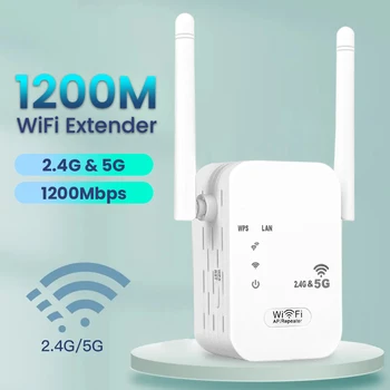 5G WiFi Repeater Wifi Võimendi Signaali Wifi Extender Võrgustik, Wifi Booster 1200Mbps 5 Ghz pikamaa Traadita Wi-fi Repeater