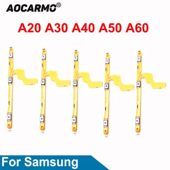 Aocarmo Power on/Off-Volume Up/Down Nuppu Flex Kaabel Varuosade Samsung Galaxy A20 A30 A40 A50 A60 SM-405 SM-505