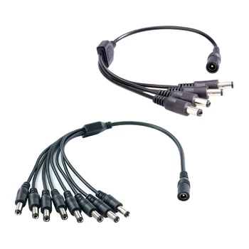 Power Splitter Cable DC5.5x2.1mm Oma Seadmete Kergust Naiste ja Meeste toitejuhe 22/0.12ASx2C Peamine Juhe