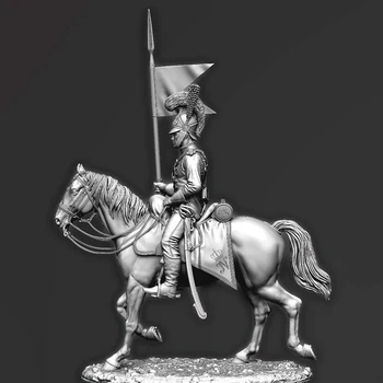 Unassambled 1/32 vana mees ohvitser fantaasia hobuste Vaik joonis miniatuurne mudel komplektid Värvimata
