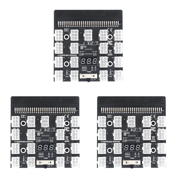 3X Breakout Pardal 17 Port 6Pin LED-Ekraan Võimsus Moodul Server Kaardi Adapter HP 1200W 750W PSU (GPU) Kaevandaja Kaevandamine BTC