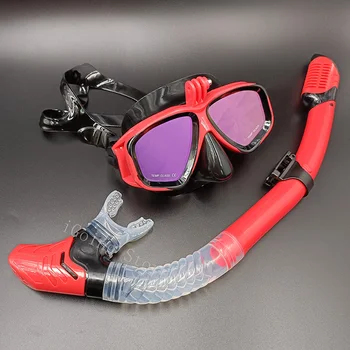 Väljas Sport Sukeldumine Kaitseprillid Koos Kaamera Omanik Mees, Naine Ujuda Maski Komplekt, millel on Mugav Veekindel Ujumine Mütsid