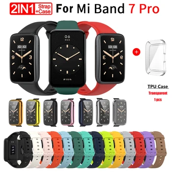 Asendamine Rihma Mi Band 7 Pro Rihm Silikoonist Rihm Jaoks Xiaomi Mi Band 7 Pro Käevõru Watchband Jaoks MiBand 7Pro tarvikud