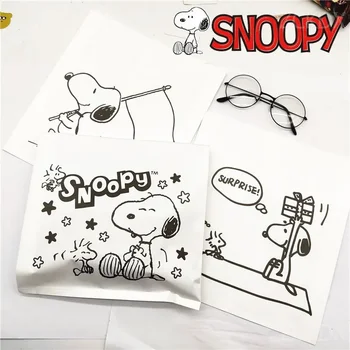 Snoopy Woodstock Cartoon Jõupaber kingikoti Armas Animatsioon Poiss, Tüdruk, Laste Poole Kingitus Komme, Küpsiseid, Pakendamine Ladustamine Kott