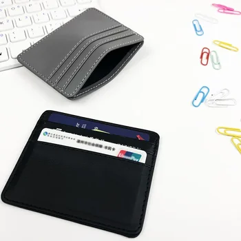 1tk Pu Naised Mehed Business Card-Cover Nahk Omanik Candy Värvi Panga Krediitkaardi Kast Multi Slim Pesa Kaardi Puhul Rahakott