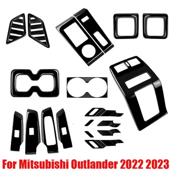 ABS must Mitsubishi Outlander 2022-2024 ees taga vee tassi sisemine ukse käepide kaussi käik AC vent kate sisustuselemendid