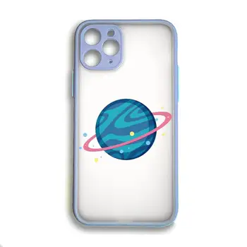 Elavhõbe Saturni Kuu Telefoni Juhul Värviline Kaitseraud Põrutuskindel Trasparent iPhone 11 12 Pro Max Mini XR X XS 7 8 Plus Hall Kaas