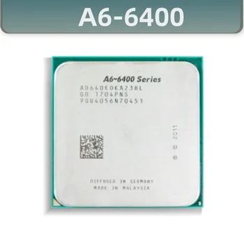 A6-Series A6-6400K A6 6400 A6 6400K 3.9 G Kasutatud 65W Dual-Core CPU Protsessori AD640KOKA23HL/AD640BOKA23HL Socket FM2