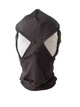 Halloween Välismaalase Mask Cosplay Kostüümid spandex must kapuuts avatud silmadega valge võre Poole Accessorie