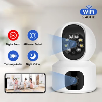 Videokõne Kaamera Smart Wifi Kaamera IPS Ekraani FHD 1080P Ühe-Klahvi Kõne IP Kaamera kahesuunaline Video Talk Traadita PTZ Kaamera
