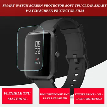 1/5/10tk Smart Watch Screen Protector Film Pehme TPU Selge Smart Watch Screen Protector Film Xiaomi Huami Amazfit Piiripunkti Lite