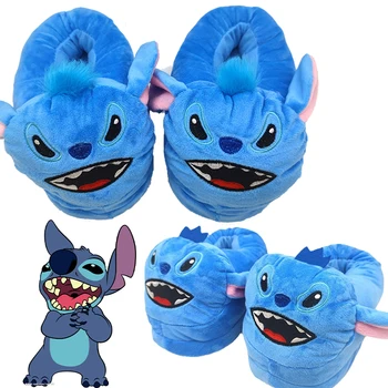 Disney Stitch Kodus Sussid Cartoon Paar Talvel Karusnaha Sussid Soe Palus Leibkonna Slaidid Sisejalatsid Naised Meeste Sandaalid Uued