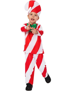 Poisid Tulemuslikkuse Candy Cosplay Christmas Candy cane Halloween Poiss Lossi Carnival Pidu Santa Claus