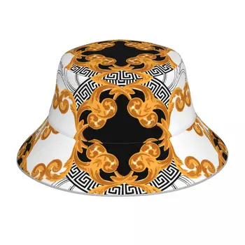 Kuldsel Barokk-Reflective Kopp Müts Suve Mütsid Kalamees Müts Kokkupandav Naised Mehed Päikesekaitsetoodete Varju Mütsid