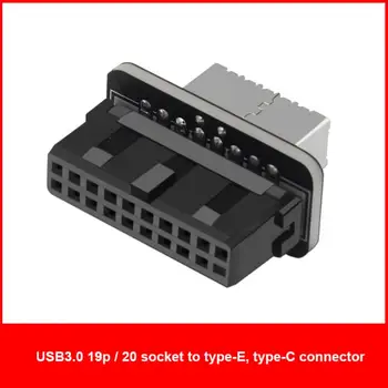 20pin, et 19pin Converter USB 3.0 Sise Päise USB-3.1/3.2 Tüüp C Front Tüüpi E-Adapter PC Emaplaadi Ühenduspesa Ärkaja