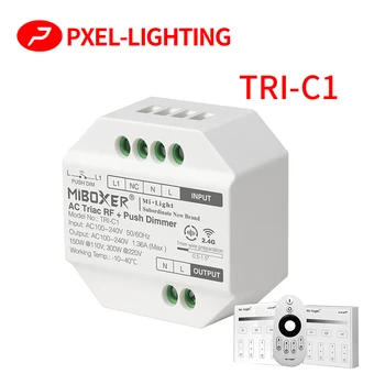 AC Triac Dimmer 220V 230V 110V LED Lamp Push PWM Dimmer Lüliti 2.4 G Wireless RF Remote Touch Control TRI-C1 Dimer 220V