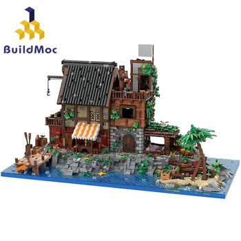BuildMoc Imperial Linnus Eldorado Piraat Van Tamm, Saar ehitusplokid 21322 Barracuda Bay Impeeriumi Sõdurid Lastele Kingitusi