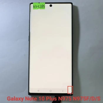 Koos raamiga Lisa 10+nutitelefoni kaardus ekraan assamblee must täpp defekt sobib Galaxy Märkus 10 Plus SM-N975F N975A N975U/S