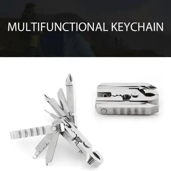Väljas Mini Folding Muilti-funktsionaalne Plier U-Võtmehoidja Väljas Matka-Tööriista Tasku Multitools Nuga Käsi-Tööriistad