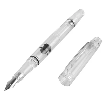 Läbipaistev Valge Purskkaev Pliiats Kolvi Lisada Tindi Kvaliteet EF/F riikliku rakendusasutuse Fountain Pen Tint 0.38 mm/0,5 mm
