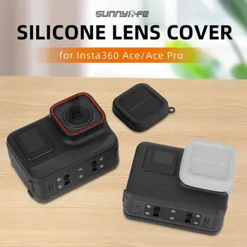 Eest Sunnylife Jaoks Insta360 Ace Pro Objektiivi Kate Silikoonist, Objektiivi Kate 360 Ace Cover Spordi kaamera tarvikud