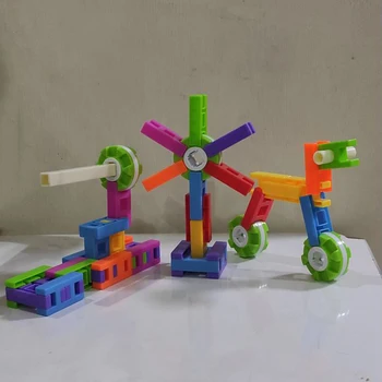 Plastikust Mänguasi Värvikad H & Tähe Kuju Puzzle DIY Hoone Mudel Blokeerivad Torujuhtme Poiss, Tüdruk Sõbrale jõulukink Sünnipäeva Kingitus