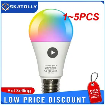 1~5TK Tuya 15W WiFi Smart Home Lamp, E27 RGB LED Lamp Juhitava Smart Elu APP, hääljuhtimine Kodu, Alexa