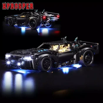 Hprosper LED Light 42127 BATMAN - BATMOBILE Sõiduki Dekoratiivne Lamp Koos patareidega Kast (Ei Kuulu Lego ehitusplokid)