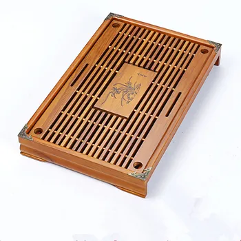 Majapidamis-Hiina Kung Fu Tee Plaat täispuidust Tee klapplaud Tee 43*28*6cm Kungfu Gongfu tee komplekt