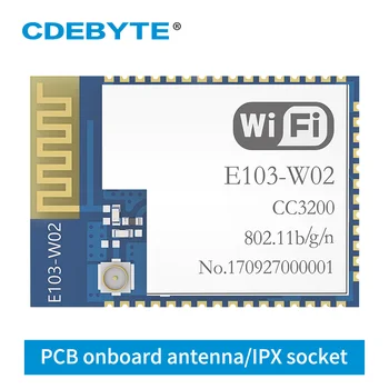 CC3200 WIFI Traadita side Moodul Transceivers E103-W02 2.4 GHz 100mW PROTOKOLLI PCB-Reguleerimis-ja, Juhtmevaba Saatja ja Vastuvõtja Andmete Edastamine