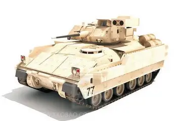 M2A2 Bradley Infantry Tank 3D Paber Mudel DIY Vankris Sõjalise Seeria Mänguasjad
