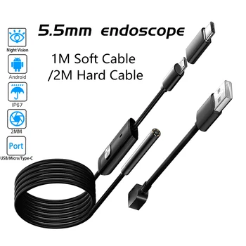 USB-Veekindel Smart Video Endoscope Tüüp-c jaoks Android PC 5mm Kaamera Auto Sise-Kontroll