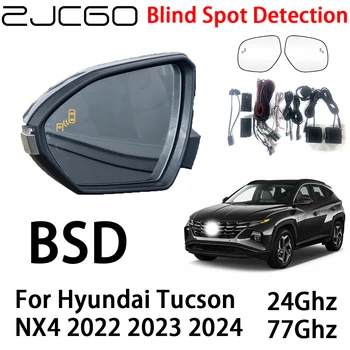 ZJCGO Auto BSD Radar Hoiatussüsteem (Blind Spot Detection Ohutuse Sõidu Märguanne Hyundai Tucson NX4 2022 2023 2024